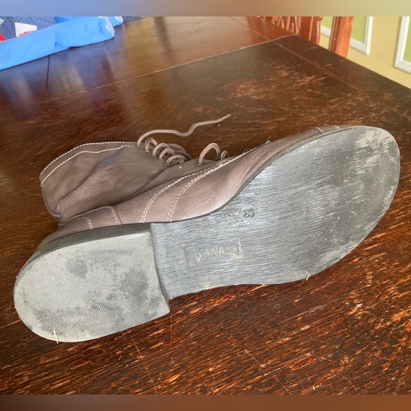 Brash lace up combat boots brown women's size 13 - Picture 6 of 9